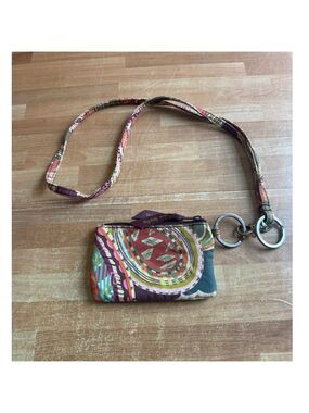 Vera Bradley Heirloom Paisley Zip ID Case